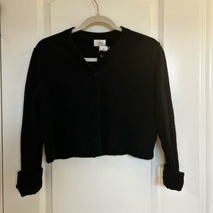 Aritzia Wilfred cropped black cardigan. NWT. Size small.